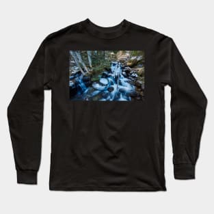 Frozen creek in winter Long Sleeve T-Shirt